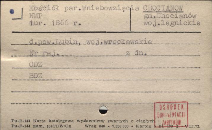 kościół par. Wniebowzięcia Najświętszej Maryi Panny, skan 1