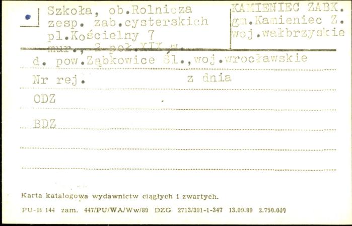 szkoła, ob. rolnicza, zesp. zab. cysterskich, skan 1