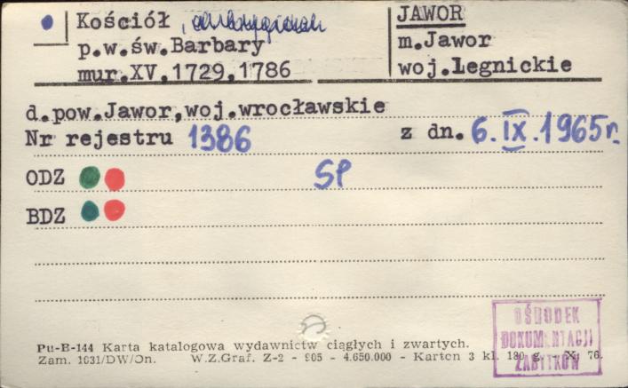 kościół pw. św. Barbary, skan 1