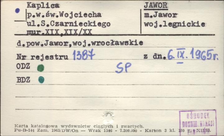 kaplica pw. św. Wojciecha, skan 1