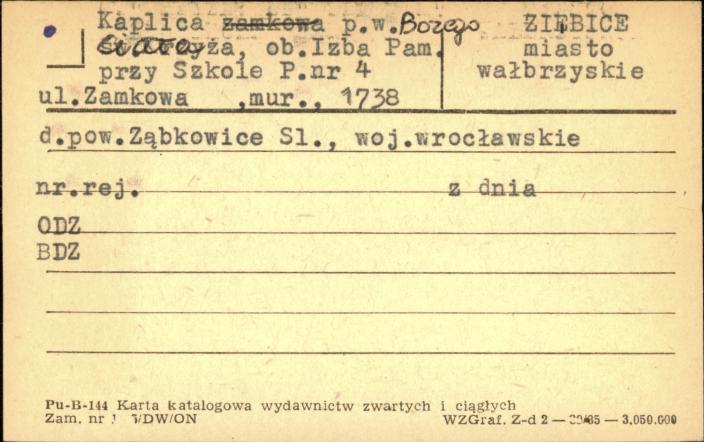 kaplica pw. Bożego Ciała, ob. Izba Pam., skan 1