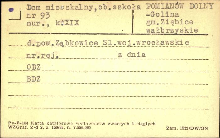 dom mieszkalny, ob. szkoła, skan 1