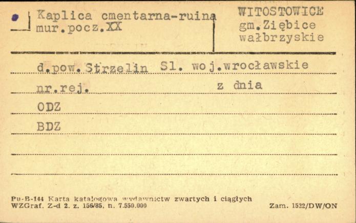 kaplica cmentarna - ruina, skan 1