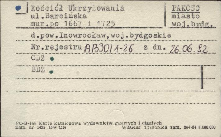 kościół Ukrzyżowania - zespół klasztorny reformatów (kalwaria), skan 1