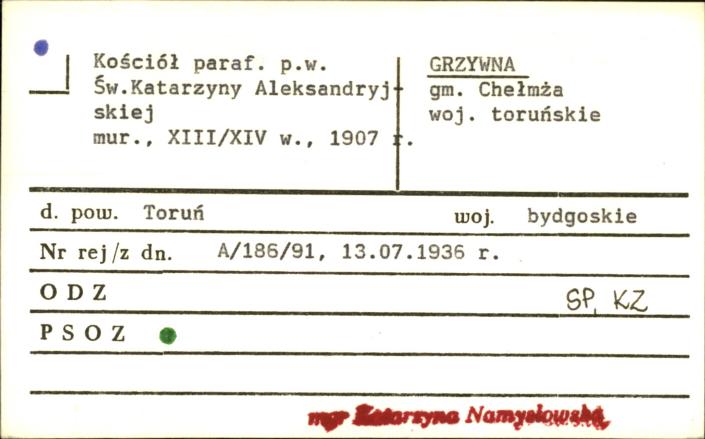 kościół par. pw. św. Katarzyny Aleksandryjskiej, skan 1