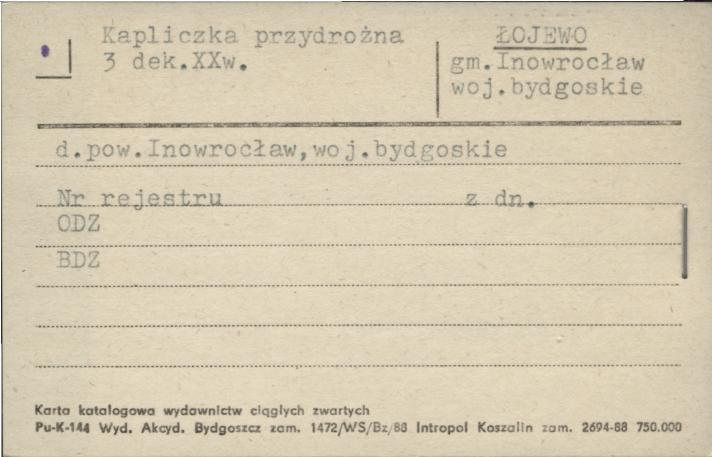 kapliczka przydrożna, skan 1