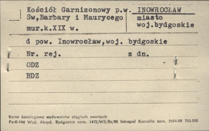 kościół garnizonowy pw. św. Barbary i Maurycego, skan 1
