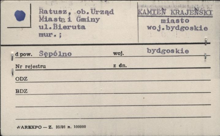 ratusz, ob. Urząd Miasta i Gminy, skan 1