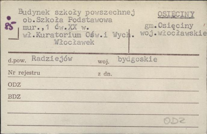 budynek szkoły powszechnej, ob. szkoła podstawowa, skan 1