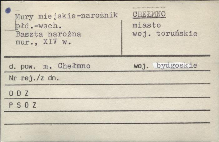 mury miejskie - narożnik płd. wsch., baszta narożna, skan 1