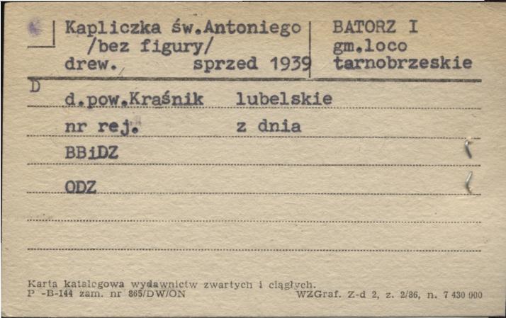 kapliczka św. Antoniego, skan 1