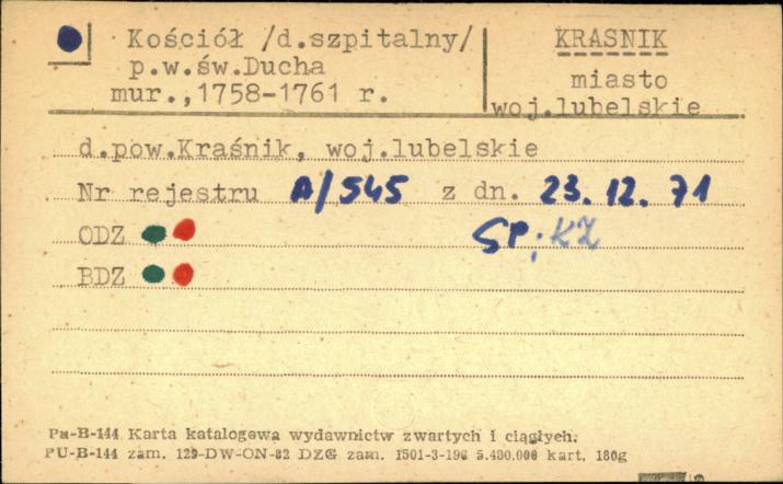 szpital, ob. kościół pw. św. Ducha, skan 1