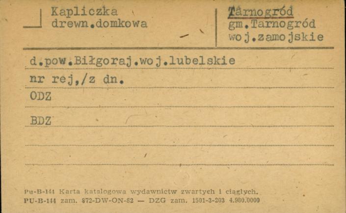 kapliczka domkowa, skan 1