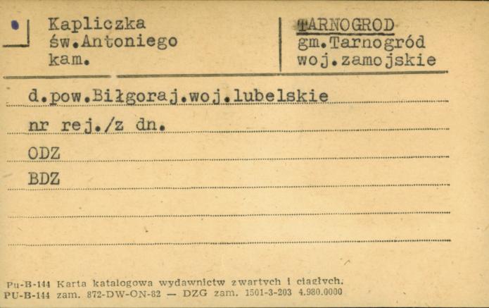 kapliczka św. Antoniego, skan 1