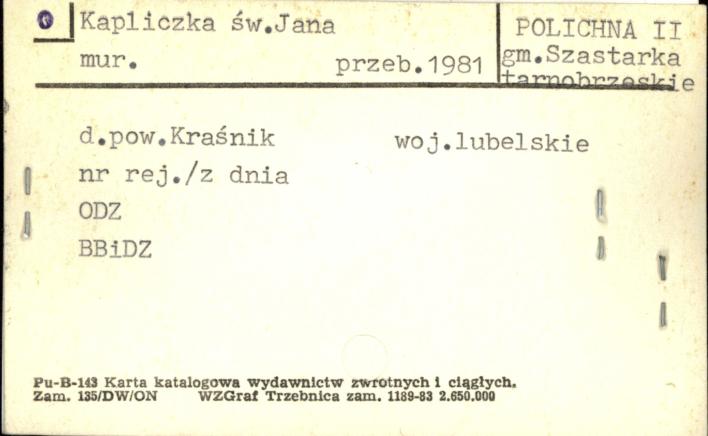kapliczka św. Jana, skan 1