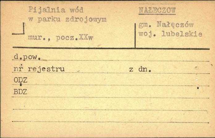 pijalnia wód w parku zdrojowym, skan 1
