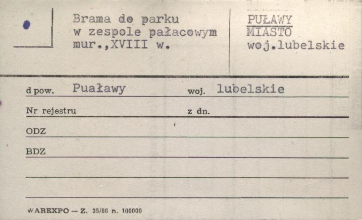 brama do parku, skan 1