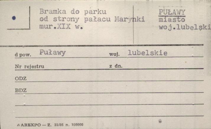 bramka do parku, skan 1