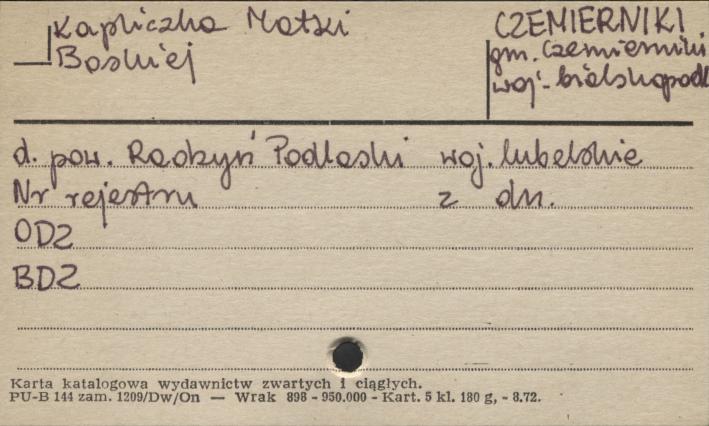 kapliczka Matki Boskiej, skan 1