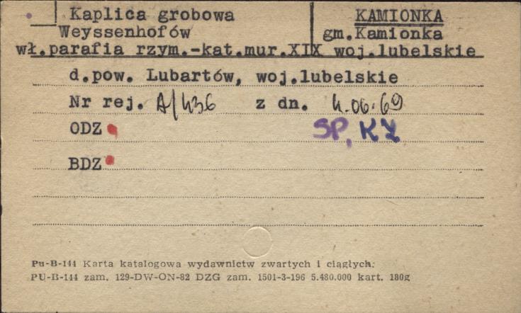 kaplica grobowa Weyssenhofów, skan 1