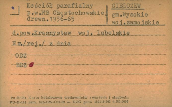 kościół par. pw. Matki Boskiej Częstochowskiej, skan 1