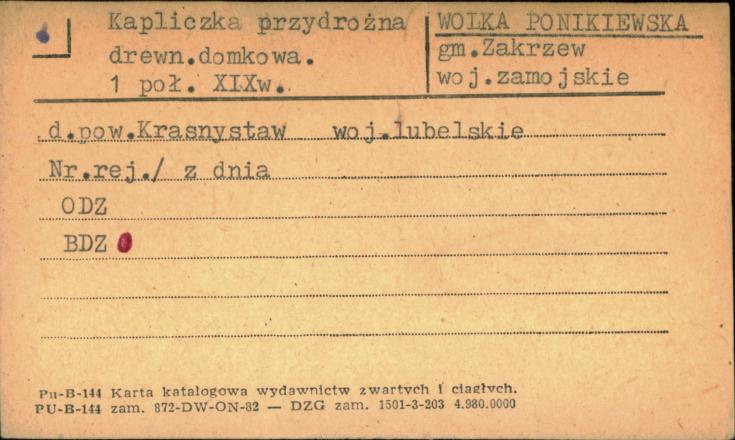 kapliczka przydrożna, skan 1