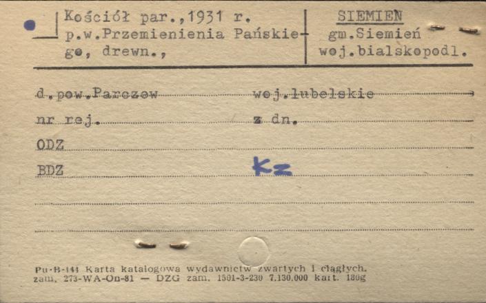 kościół par. pw. Przemienienia Pańskiego, skan 1
