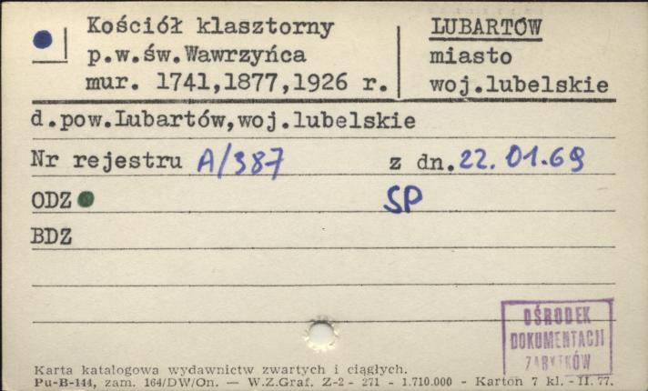 kościół kapucynów pw. św. Wawrzyńca, skan 1