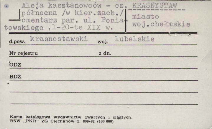 aleja kasztanowców - cz. północna cmentarza par., skan 1