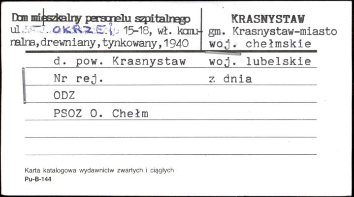 dom mieszkalny personalu szpitalnego, skan 1