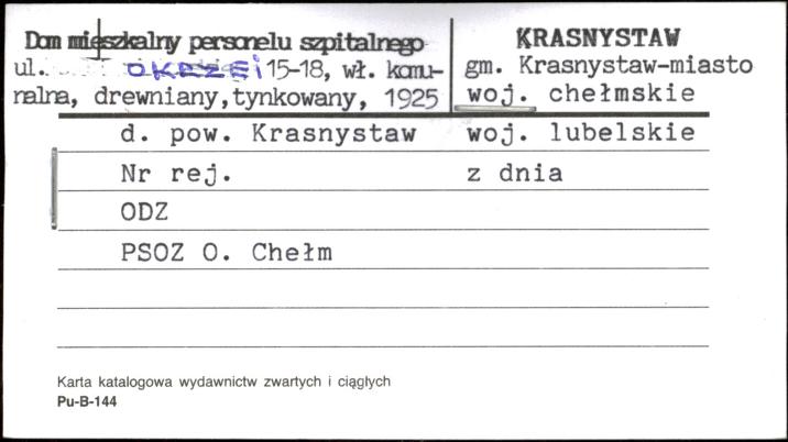 dom mieszkalny personelu szpitalnego, skan 1