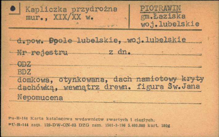 kapliczka przydrożna, skan 1
