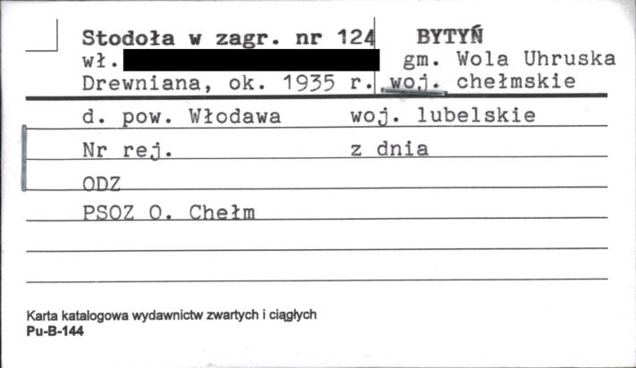 stodoła w zagrodzie, skan 1