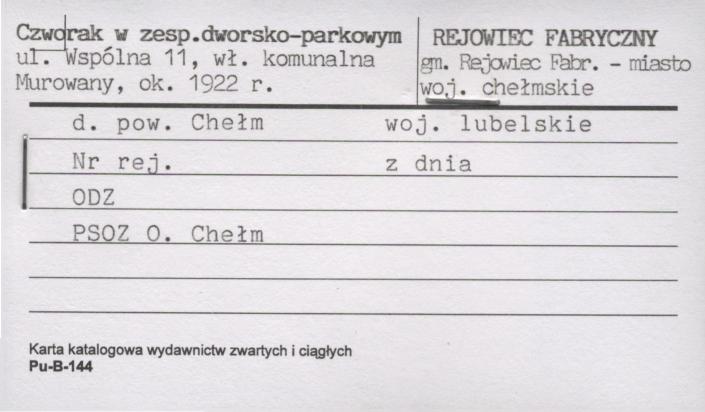czworak w zespole dworsko-oarkowym, skan 1