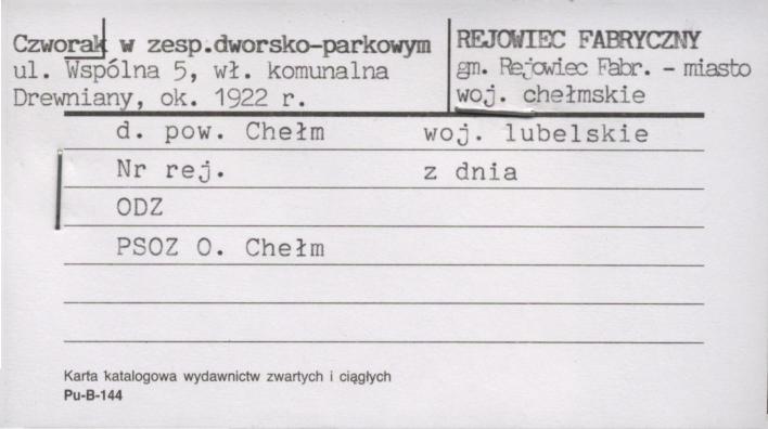czworak w zespole dworsko-oarkowym, skan 1