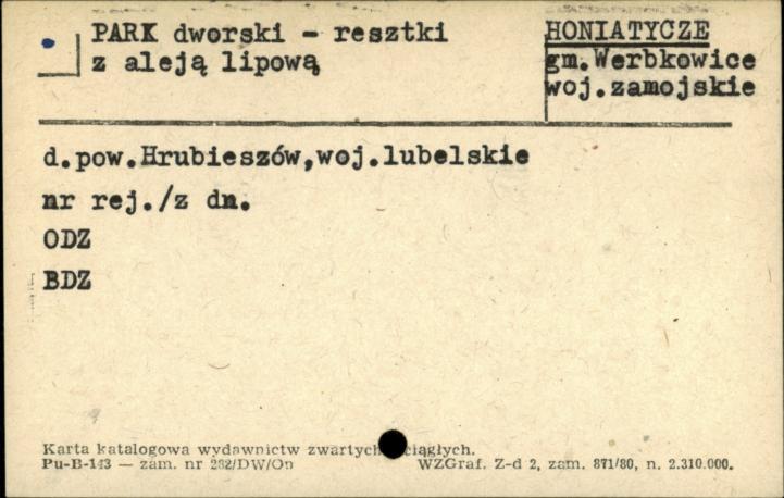 park dworski - resztki z aleją lipową, skan 1