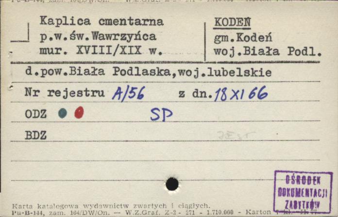 kaplica cmentarna pw. św. Wawrzyńca, skan 1