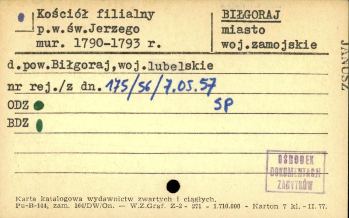 kościół fil. pw. św. Jerzego, skan 1