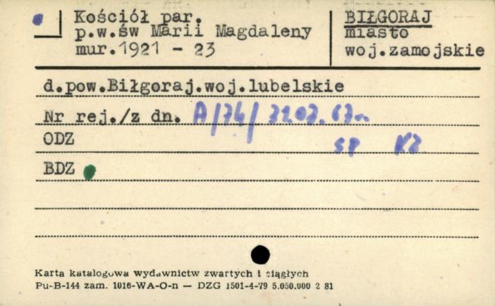 kościół par. pw. św. Marii Magdaleny, skan 1