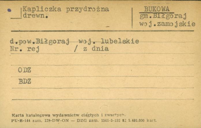 kapliczka przydrożna, skan 1