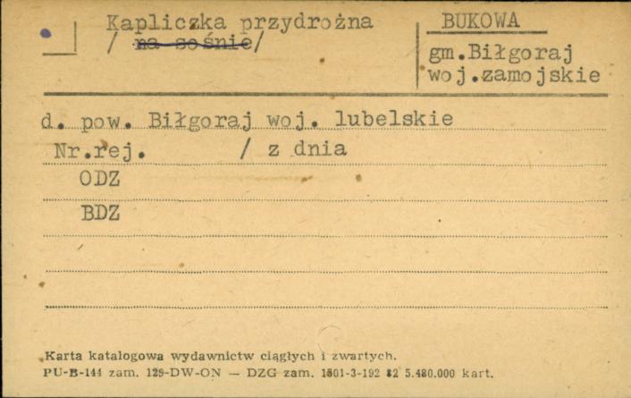 kapliczka przydrożna, skan 1