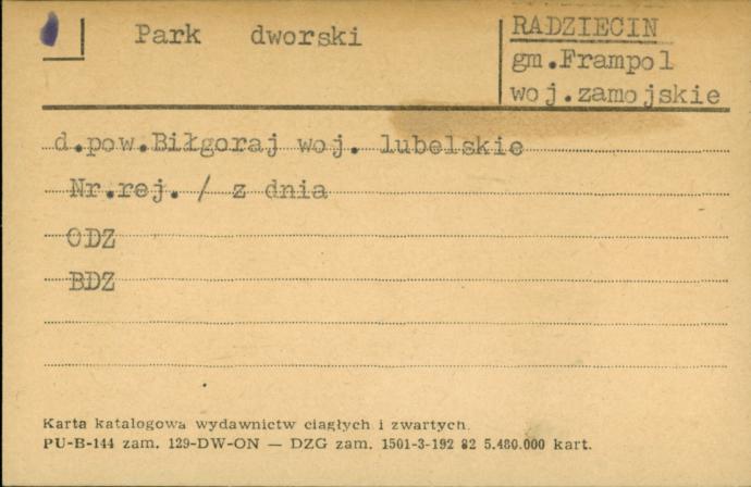park dworski, skan 1