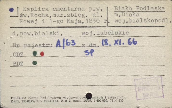 kaplica cmentarna pw. św. Rocha, skan 1