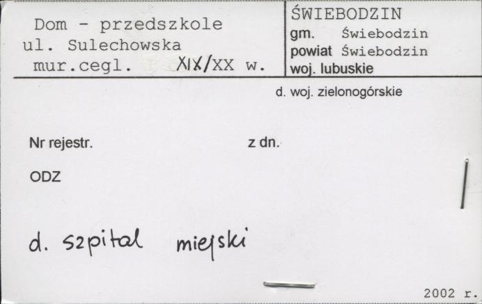 dom - przedszkole, skan 1