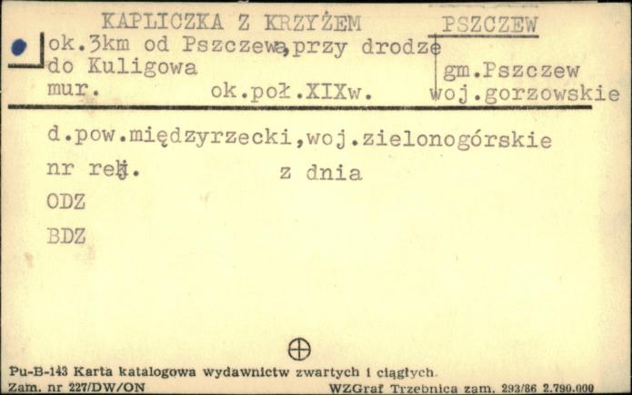 kapliczka z krzyżem, skan 1
