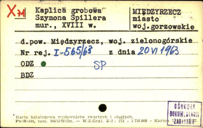 kaplica grobowa Szymona Spillera, skan 1