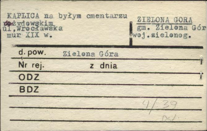 kaplica na byłym cmentarzu żydowskim, skan 1