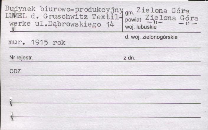 budynek biurowo-produkcyjny LUMEL d. Gruschwitz Textilwerke, skan 1