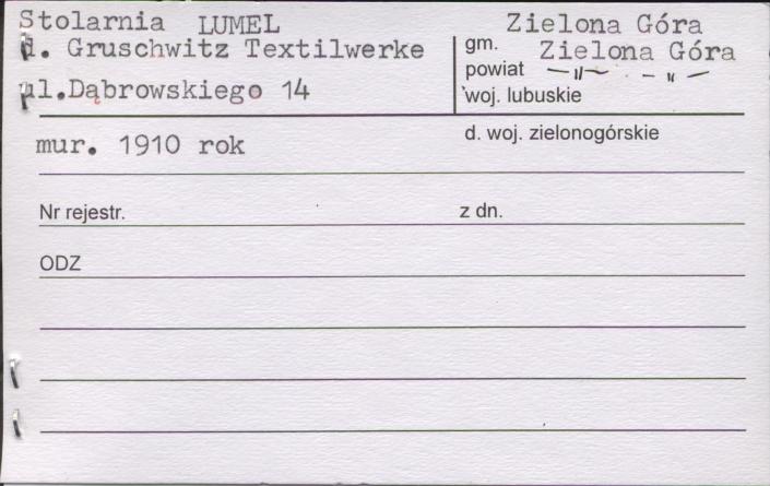 stolarnia LUMEL d. Gruschwitz Textilwerke, skan 1