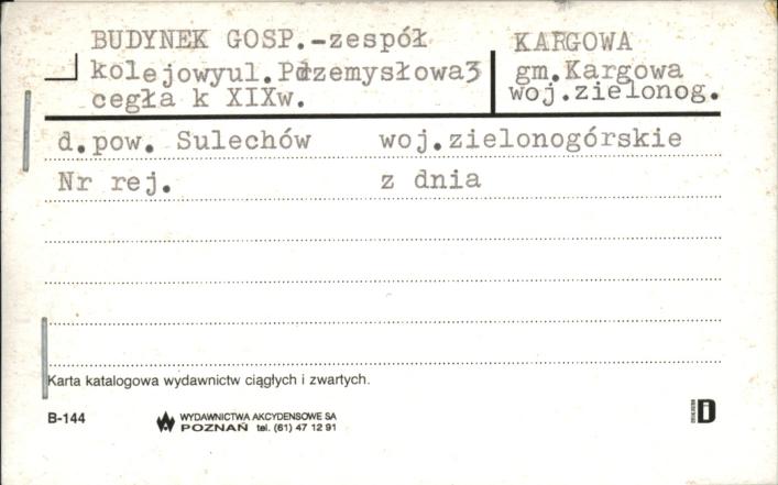budynek gospodarczy - zespół kolejowy, skan 1